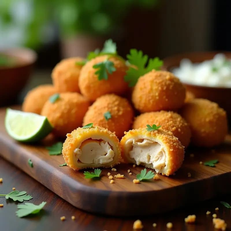 Coxinha de Frango con Rebozado de Harina de Maíz: Receta Brasilera Crujiente en Airfryer