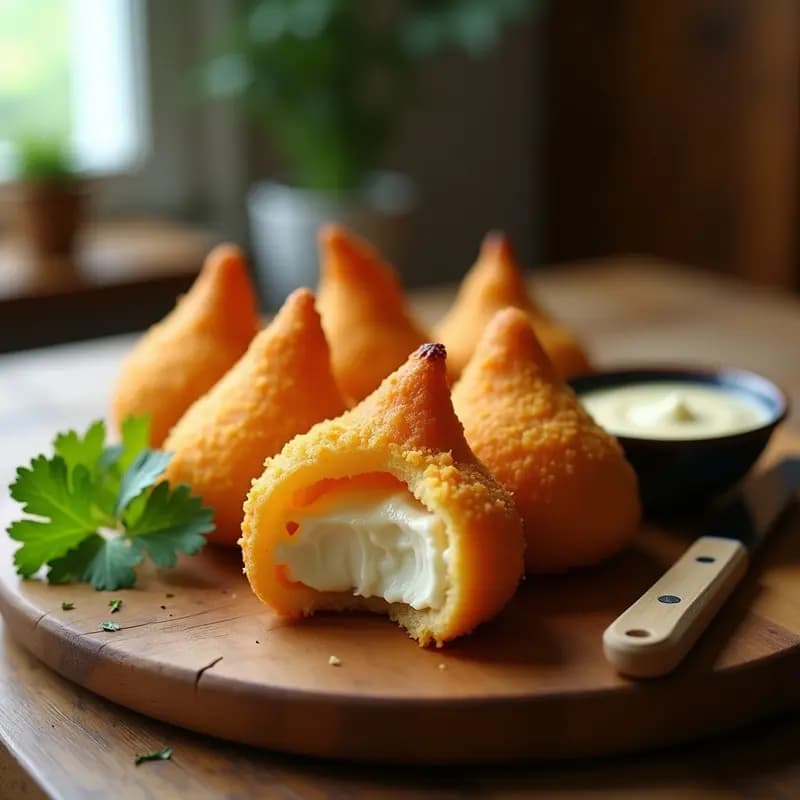 Coxinha de Frango com Catupiry Vegano: Croquetas Brasileñas Sin Gluten