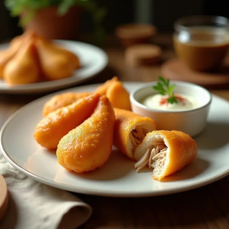 Coxinha de Frango Brasileira con Harina de Yuca: Receta Crujiente y Alta en Proteína