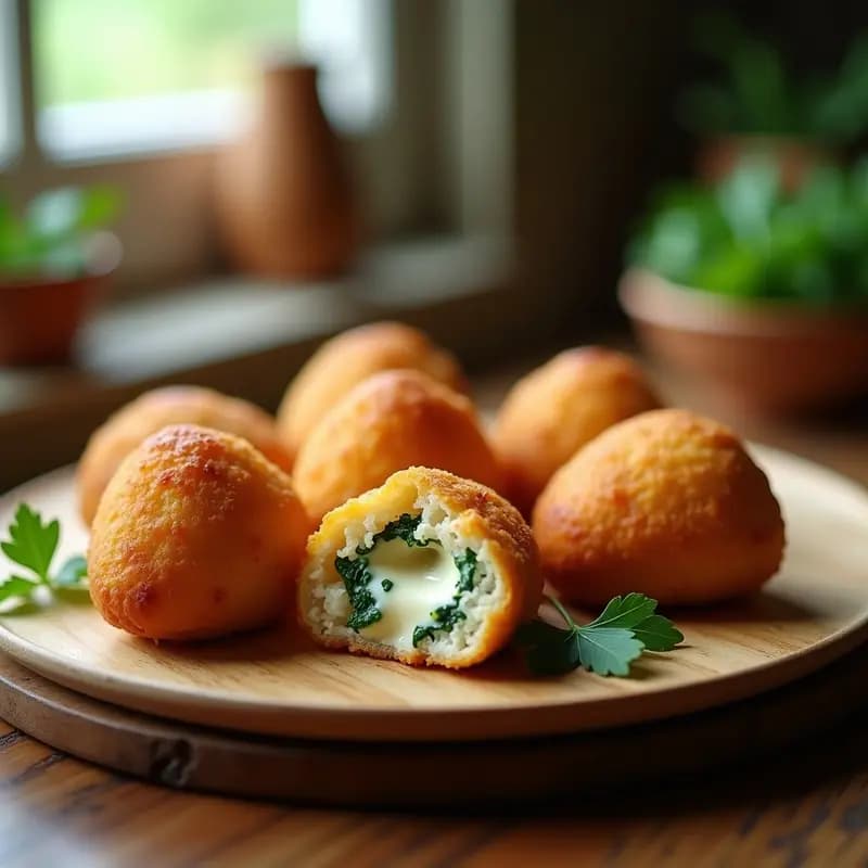 Coxinha de Frango con Requesón y Espinacas: Croquetas Brasileñas de Pollo en Versión Light