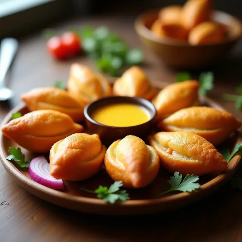 Coxinha de Frango con Masa de Yuca y Salsa de Aji Amarillo: Aperitivo Brasileño Crujiente