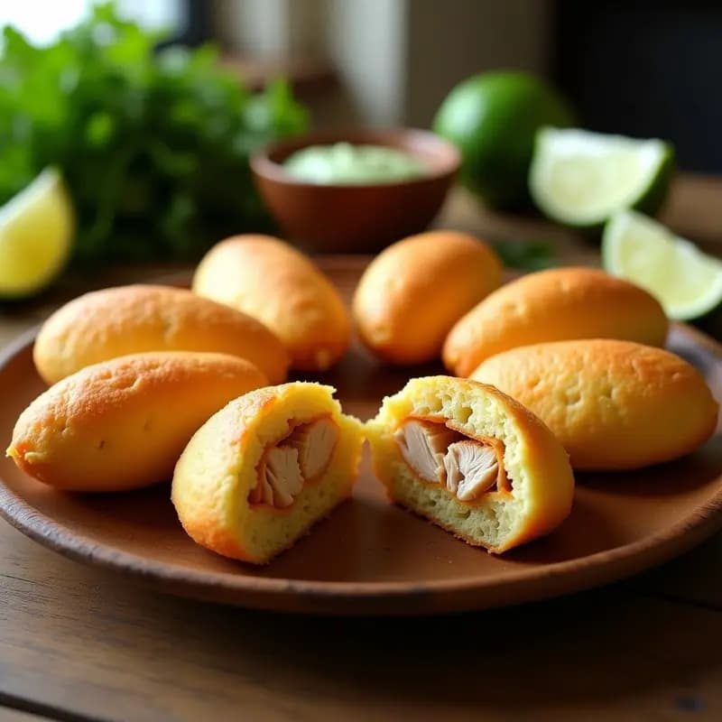 Coxinha de Frango Brazilian con Yuca y Pollo Desmenuzado: Receta Crujiente en Airfryer