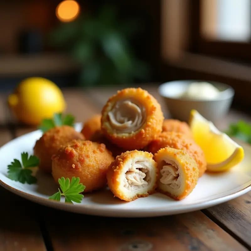 Coxinha de Pollo con Rebozado de Harina de Mandioca: Snack Brasileño Crujiente