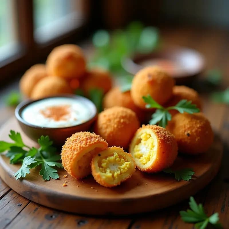 Coxinhana de Pollo con Mandioca y Especias: Receta Brasileña Crujiente en Airfryer