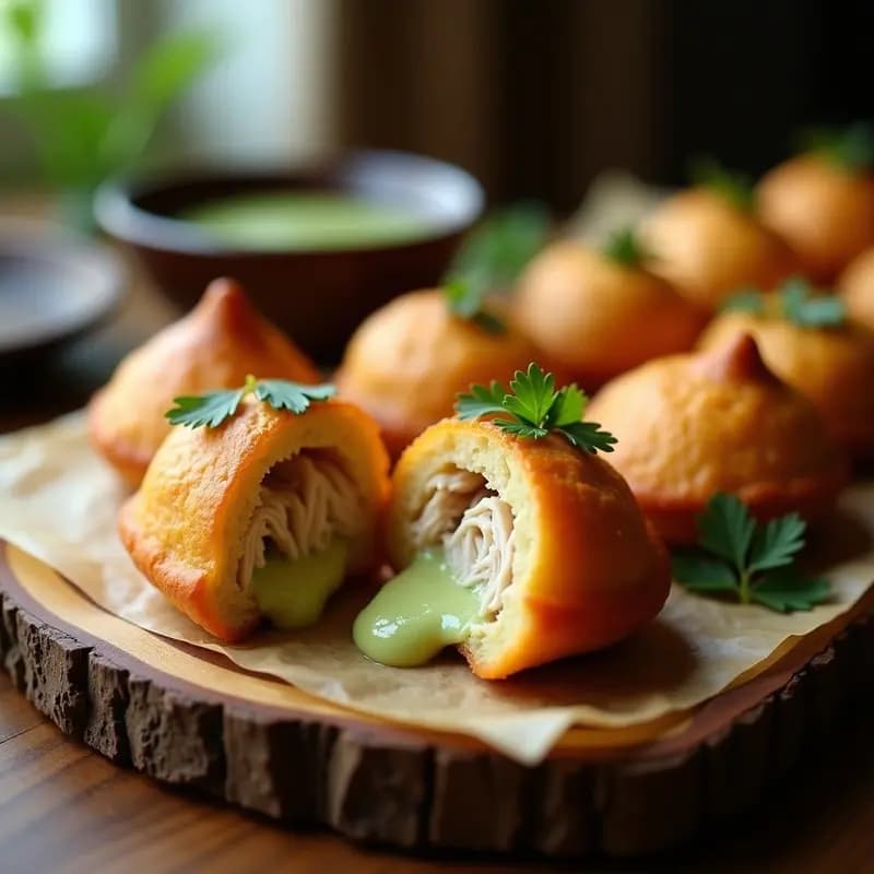 Coxinha de Pollo y Requesón con Masa de Yuca: Receta Brasileña Sin Gluten y Baja en Carbohidratos