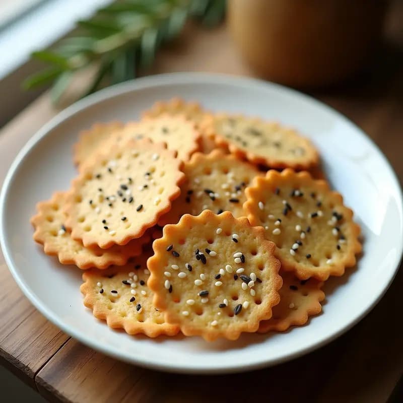 Crackers de Semillas de Chía y Psyllium: Snack Crujiente Sin Horno y Sin Harina