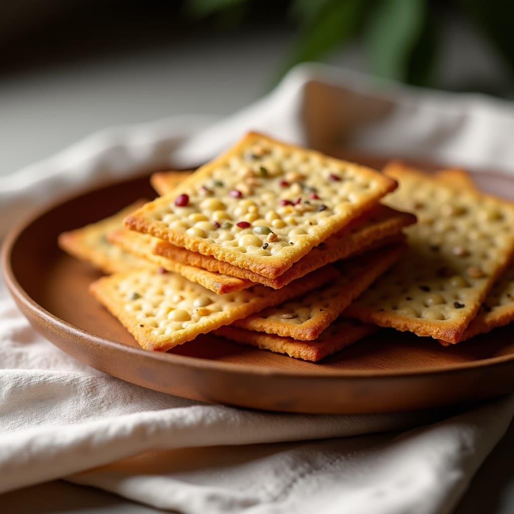 Crackers de Semillas de Girasol y Linaza con Especias Zaatar: Aperitivo Crujiente y Sin Harina