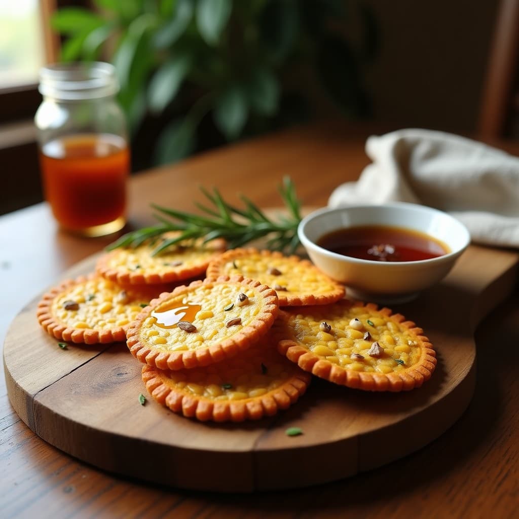 Crackers de Semillas de Calabaza y Sidra Reducida con Romero: Snack Gourmet