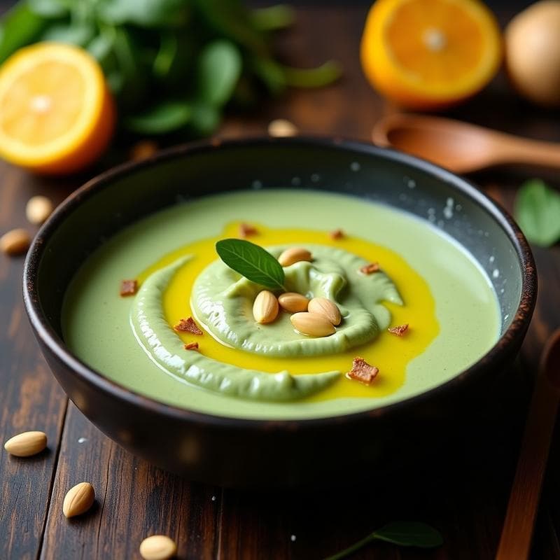 Crema de Apacheta y Espinacas: Receta Peruana Keto con Toque de Ají Amarillo en Olla Exprés