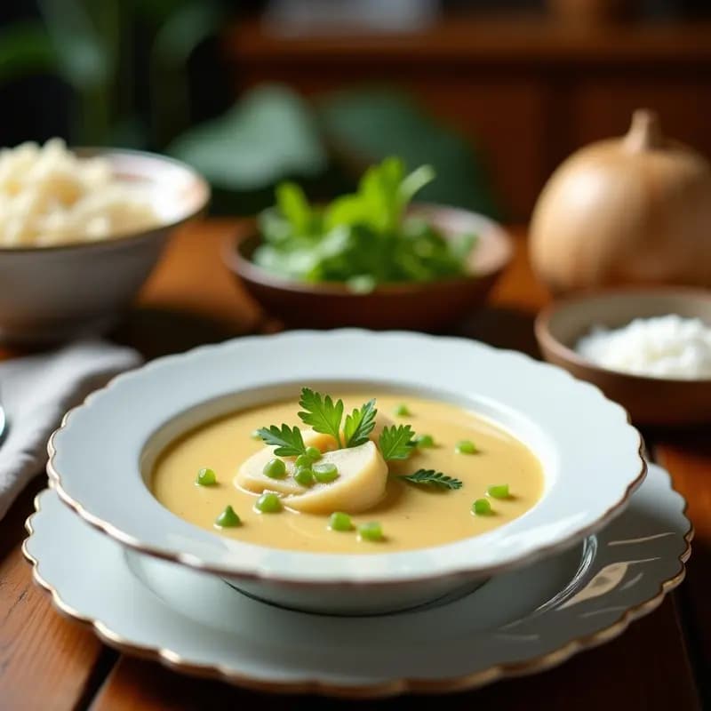 Crema de Apio Nabos y Jengibre con Virutas de Coco: Receta India Ayurvédica en Thermomix