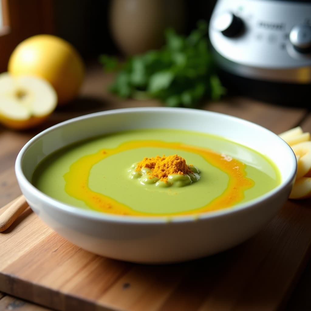 Crema de Apio y Manzana con Toque de Curry: Receta en Thermomix Baja en Calorías y Detox