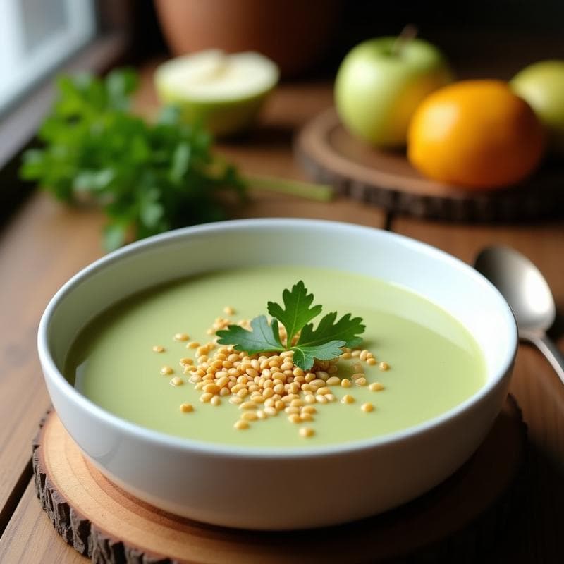 Crema de Apio y Manzana con Touch de Nuez Moscada: Receta Vegana en Thermomix