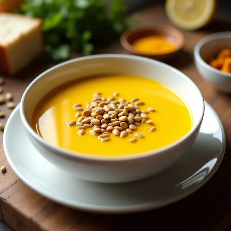 Crema de Apio Nabo y Cúrcuma con Crujiente de Semillas: Receta Detox en Thermomix