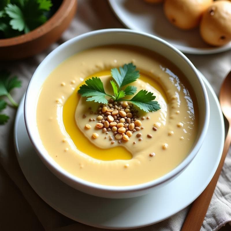 Crema de apio nabo y mantequilla de cacahuete: Receta Keto en Thermomix ultracremosa