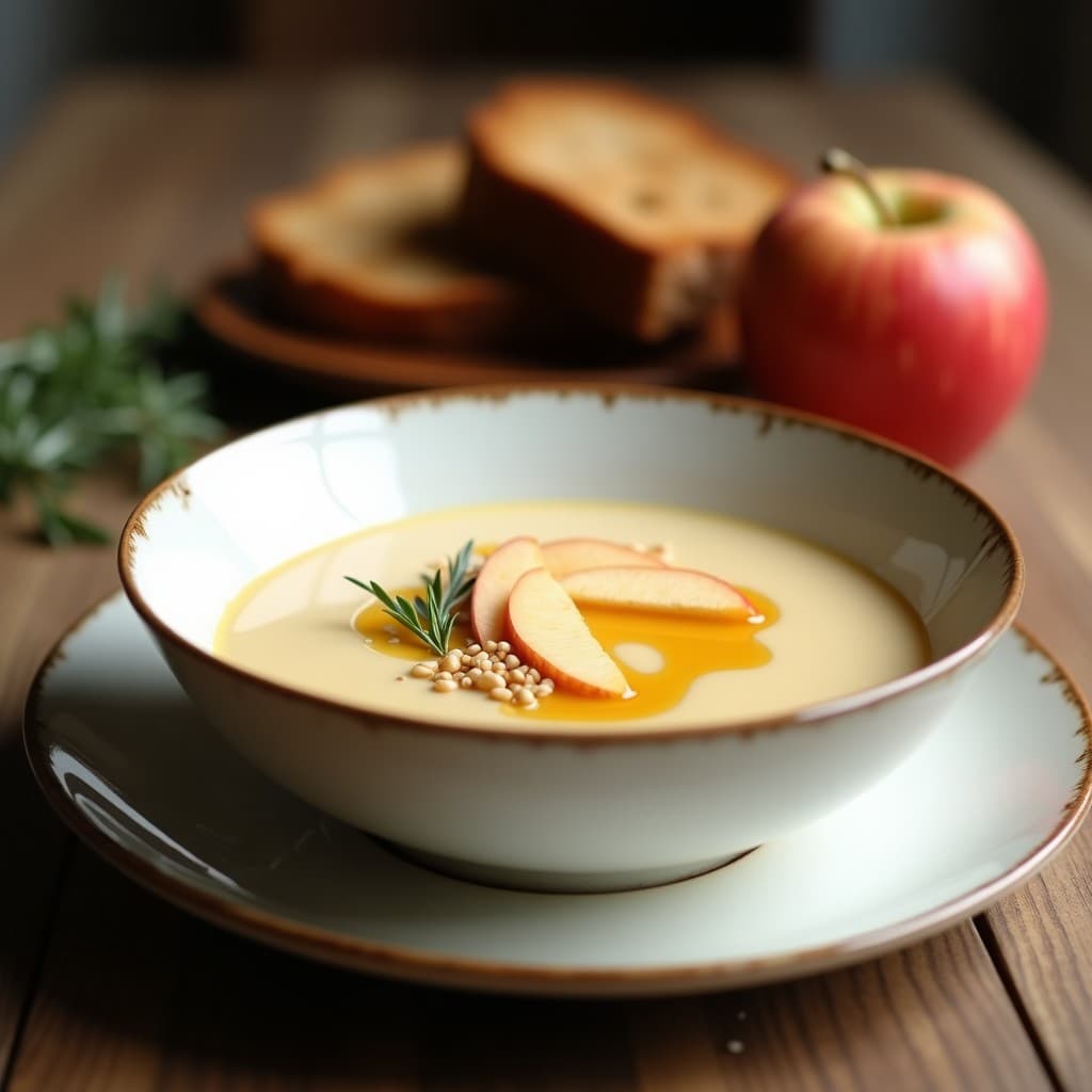 Crema de Apio Nabo y Manzana: Receta Francesa Desintoxicante con Toque Dulce