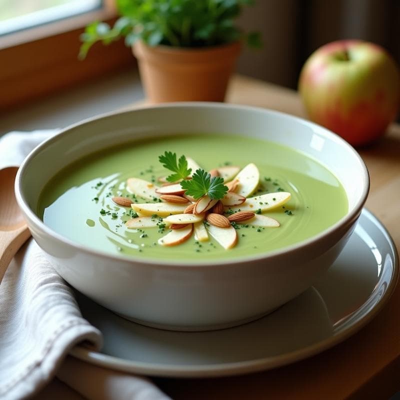 Crema de Apio Nabo y Manzana Verdes: Receta Alemana Sin Lactosa en Thermomix