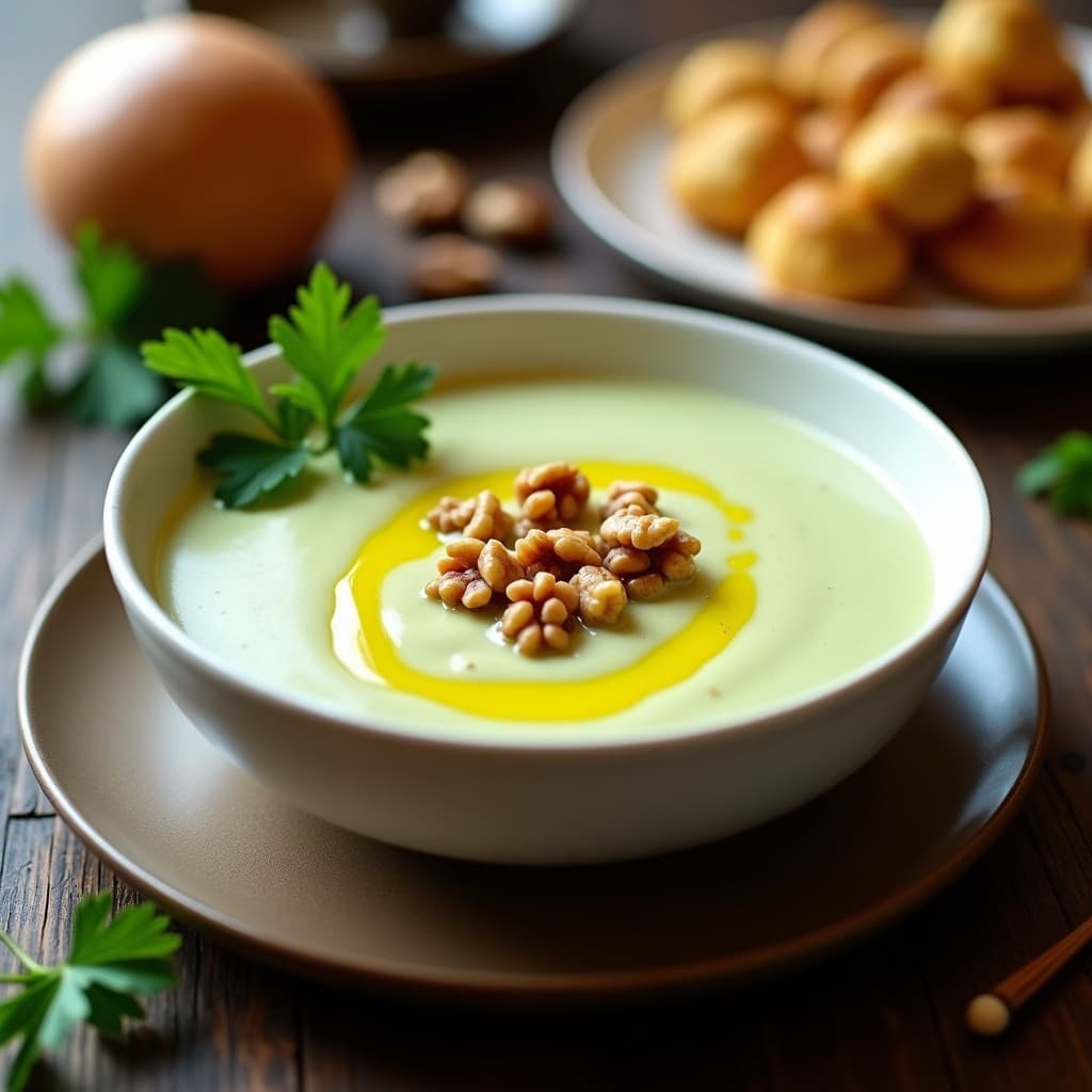 Crema de Apio Nabo y Nueces: Receta en Airfryer Sin Lácteos y Ultracremosa