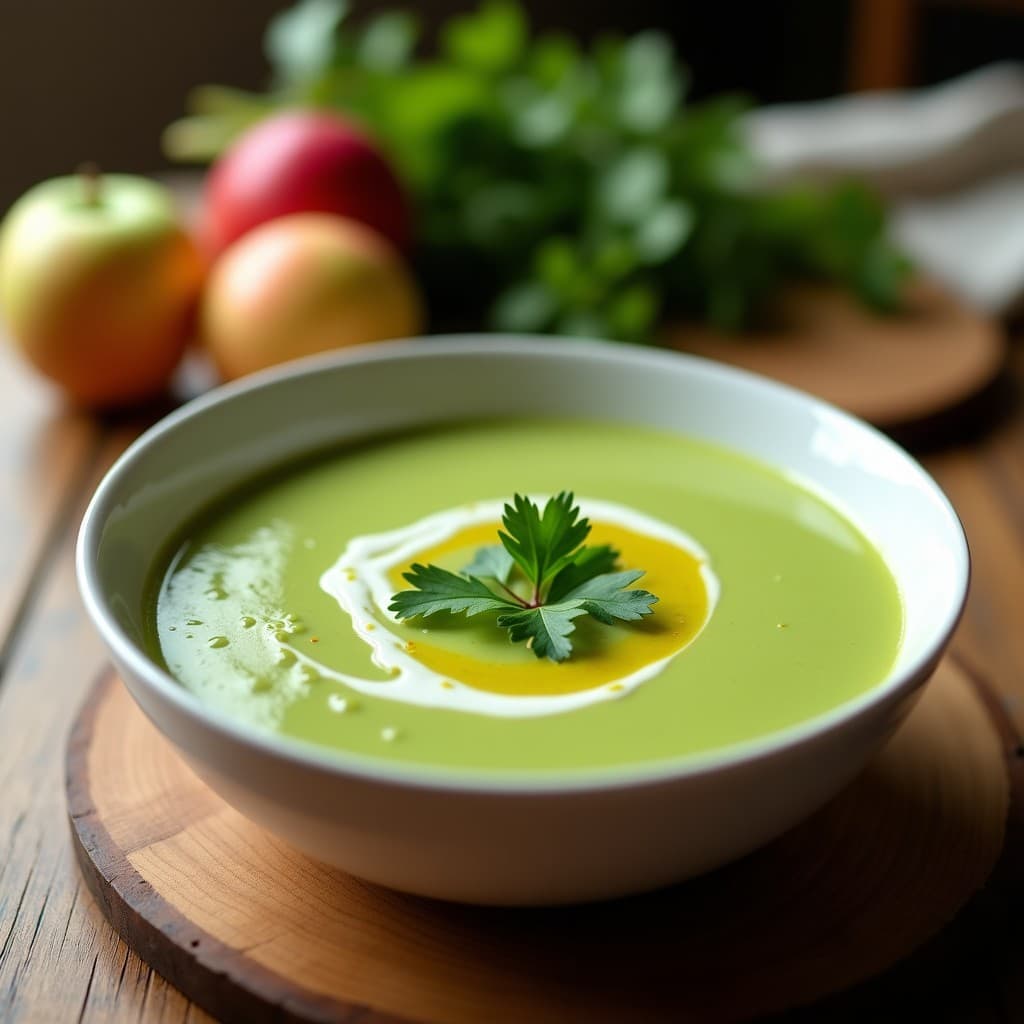 Crema de Apio Rabanito y Manzana Verde: Sopa Antonioidante en 15 Minutos