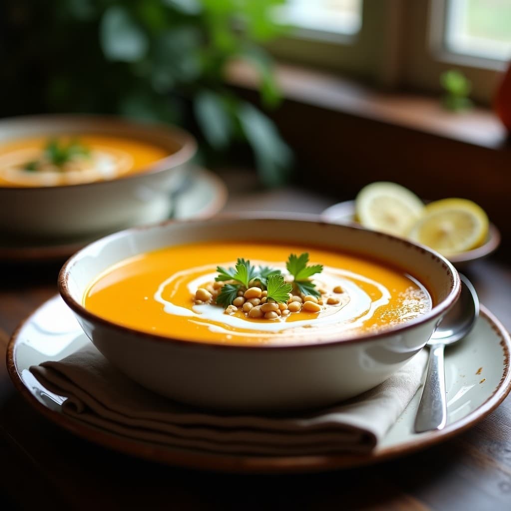 Crema de Auyama y Cacahuete: Sopa Venezolana Keto con Toque Crujiente