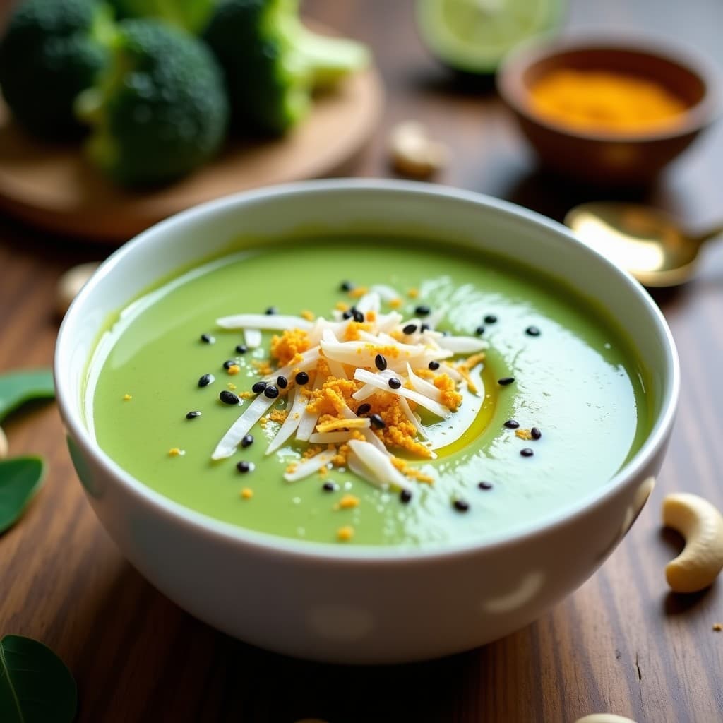 Crema de Brócoli y Anacardos: Receta Vegana Cremosa Sin Lácteos en Olla Express