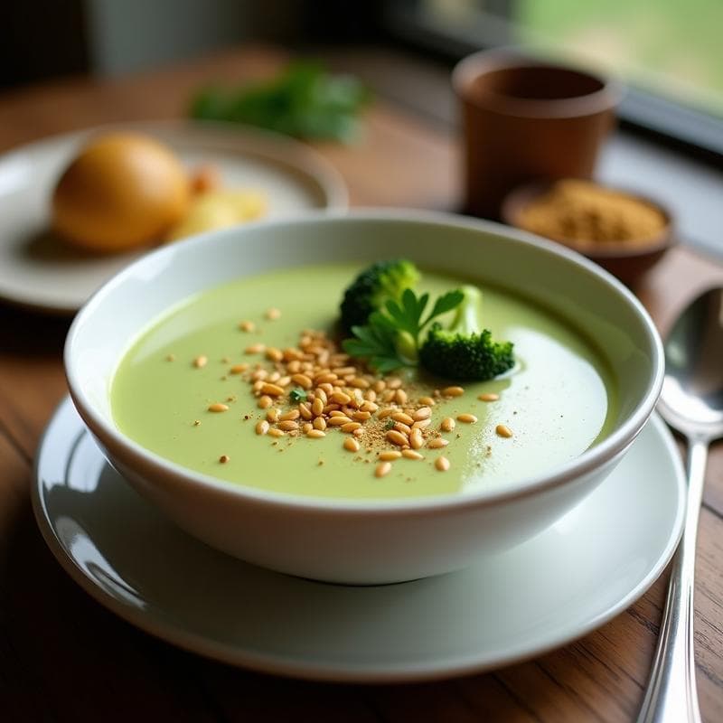 Crema de Brócoli y Patata con Toque de Nuez Moscada: Receta en Thermomix Vegana