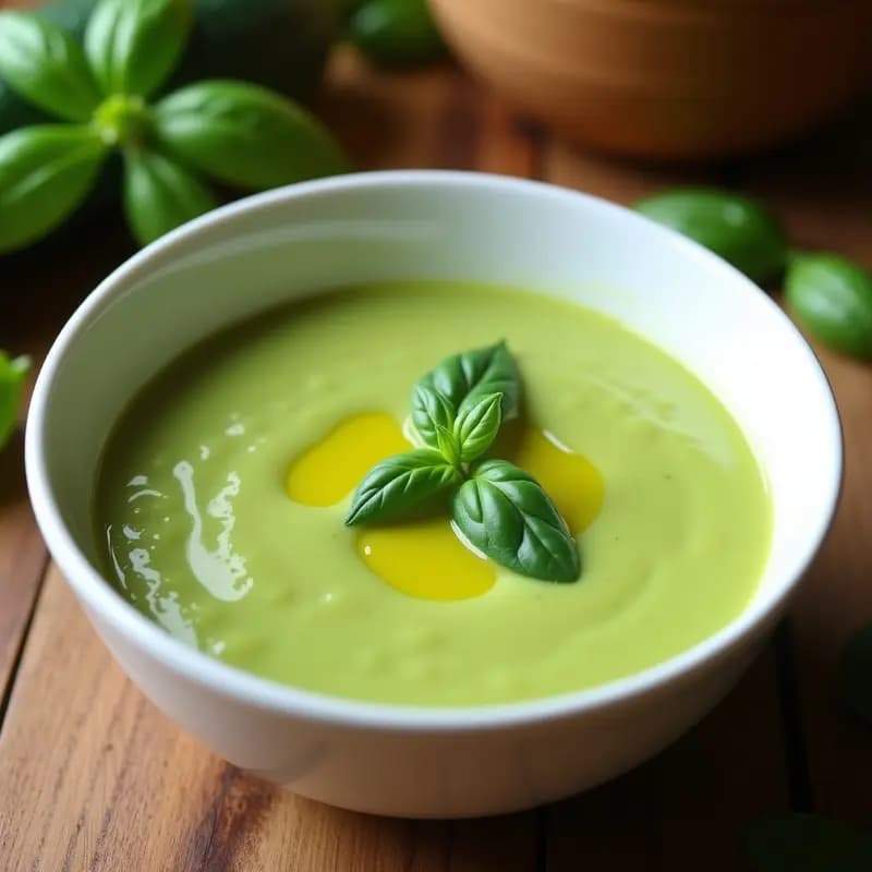 Crema de Calabacín y Albahaca en Thermomix: Receta Ultra Rápida y Sin Lactosa