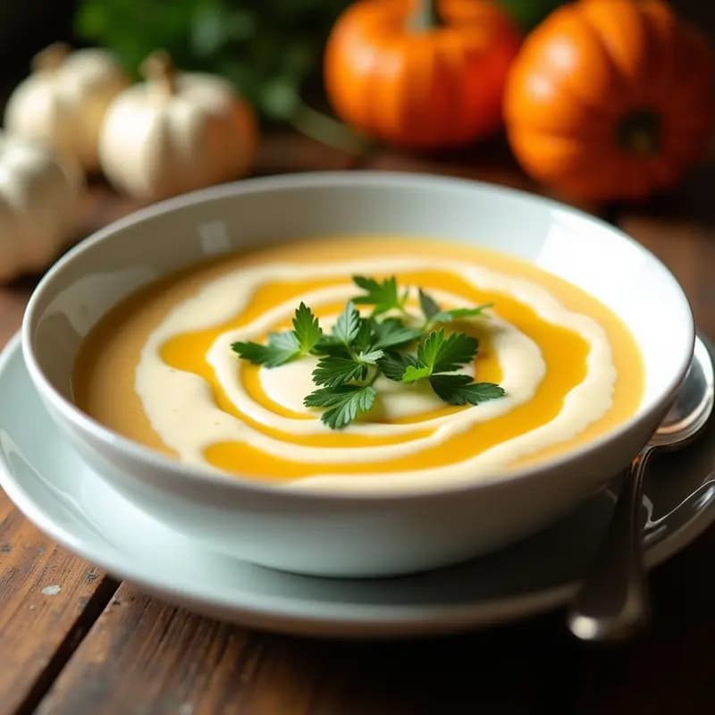 Crema de Calabacate con Queso de Cabra: Receta en Airfryer con Textura Cremosa en 20 Minutos
