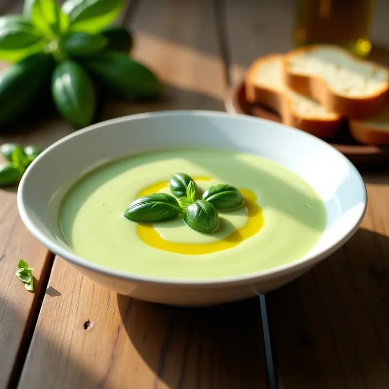 Crema de Calabacín y Albahaca: Receta en Airfryer Sin Lácteos en 20 Minutos