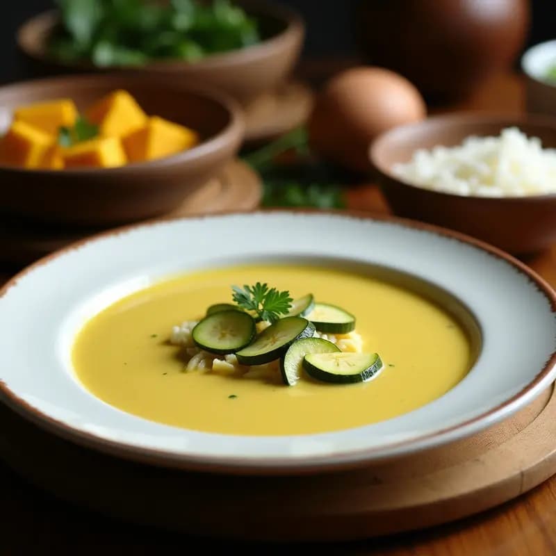 Crema de Calabacín y Coco con Curry: Receta Express en 15 Minutos y Sin Lactosa