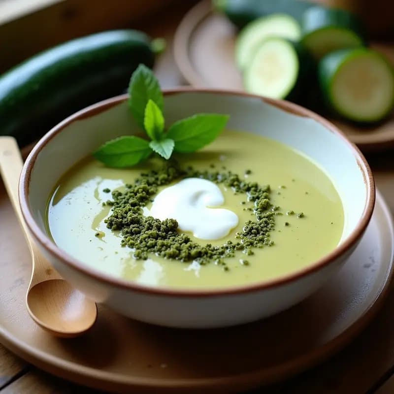 Crema de Calabacín con Zaatar: Receta en Olla Lenta Antiinflamatoria y Reconfortante