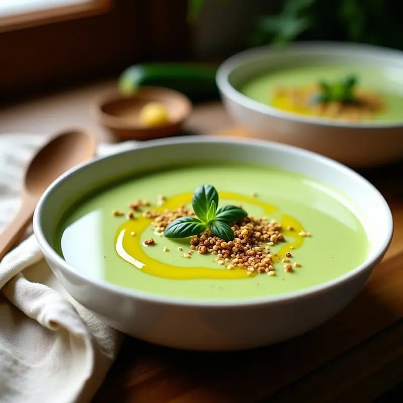 Crema de Calabacín y Zaatar en Thermomix: Receta Cremosa y Sin Gluten en 15 Minutos