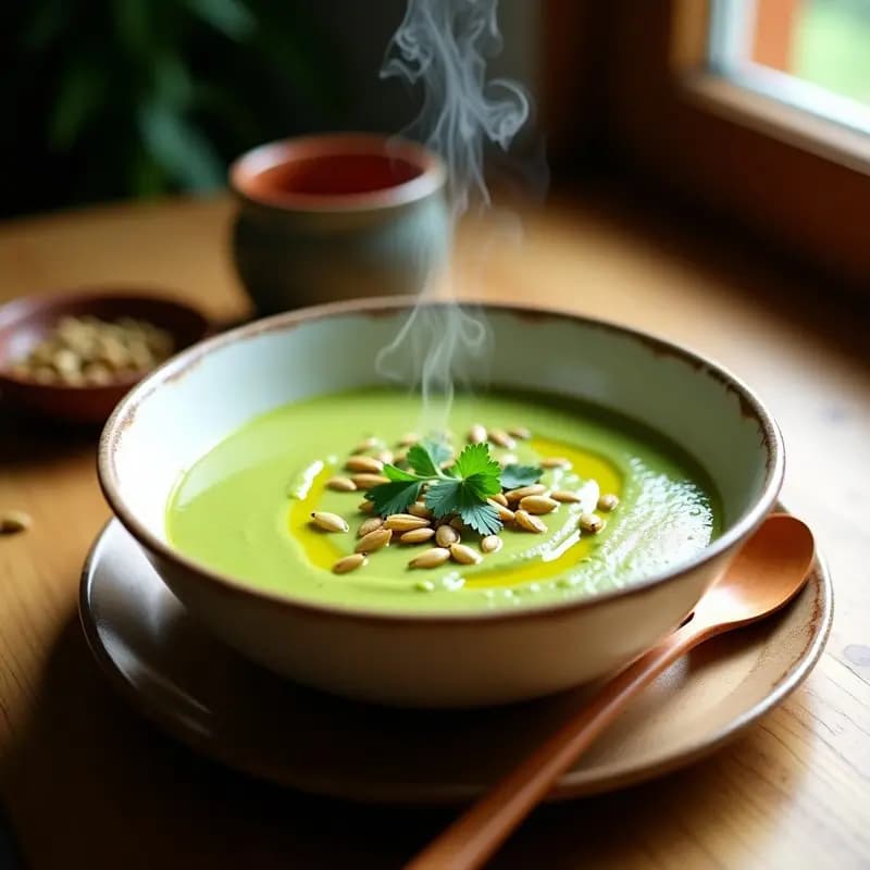 Crema de Calabacita con Chipotle Vegana: Receta Rápida y Reconfortante en 25 Minutos