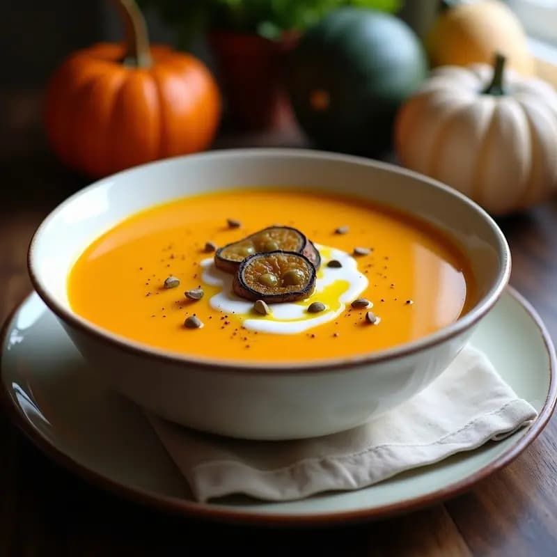 Crema de Calabaza y Ajo Negro en Airfryer: Receta express, cremosa y llena de sabor
