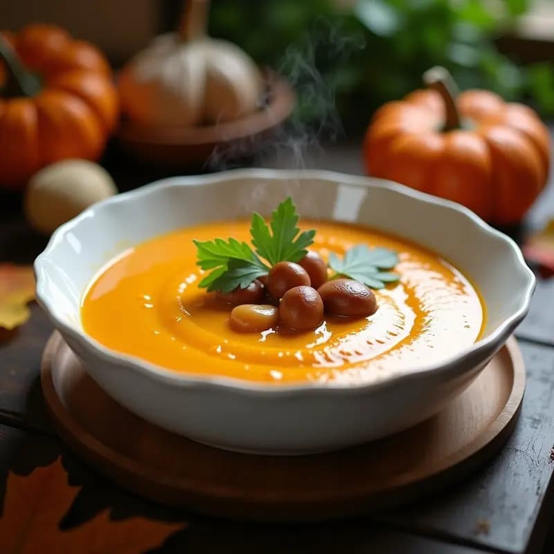 Crema de Calabaza y Castaña en Airfryer: Receta Rápida y Sin Lácteos con Toque Otoñal