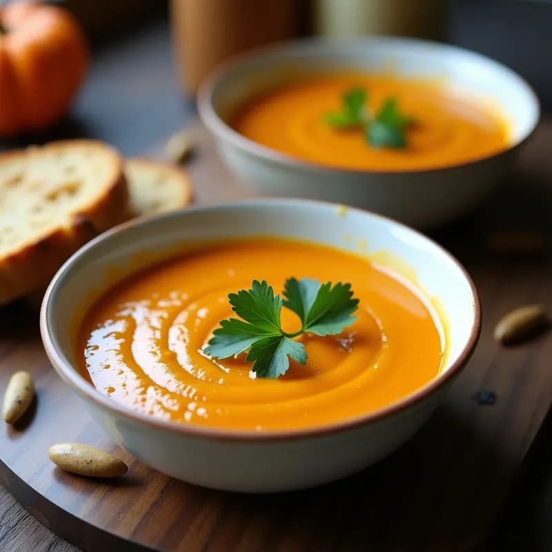 Crema de Calabaza y Castañas al Horno: Receta Reconfortante y Sin Lácteos