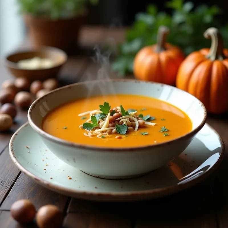 Crema de Calabaza y Castaño: Receta en Thermomix en 20 Minutos con Toque Otoñal