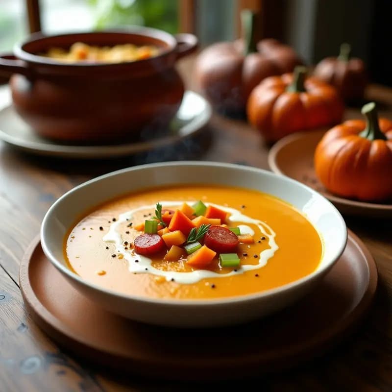 Crema de Calabaza con Restos de Cocido Madrileño: Receta Antidesperdicio y Reconfortante