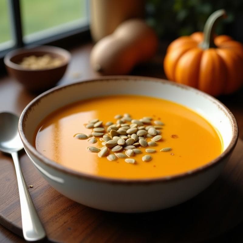 Crema de Calabaza con Umami: Receta en Olla Express con Toque Gourmet en 15 Minutos