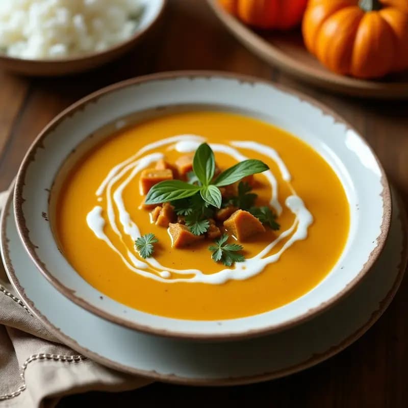 Crema de Calabaza con Coco y Curry: Receta Express Sin Lácteos y Alta en Fibra