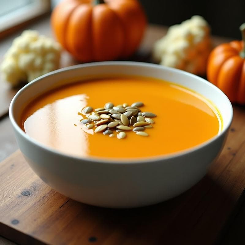 Crema de Calabaza y Coliflor Keto: Receta Ultracremosa y Baja en Carbohidratos en 25 Minutos