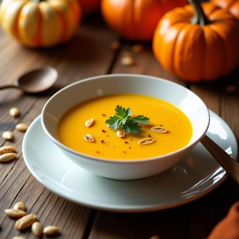 Crema de Calabaza y Cúrcuma: Receta en Airfryer Sin Lácteos y Alta en Antioxidadantes