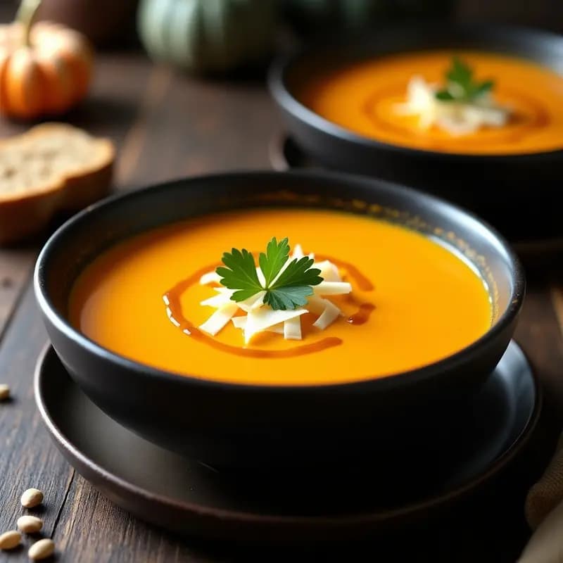 Crema de Calabaza y Curro: Receta en Airfryer con Toque Andaluz y Sin Lactosa