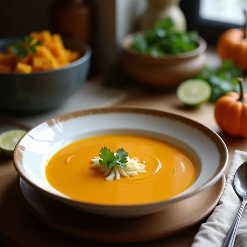 Crema de Calabaza al Curry y Coco: Receta en Thermomix Ultracremosa y Reconfortante