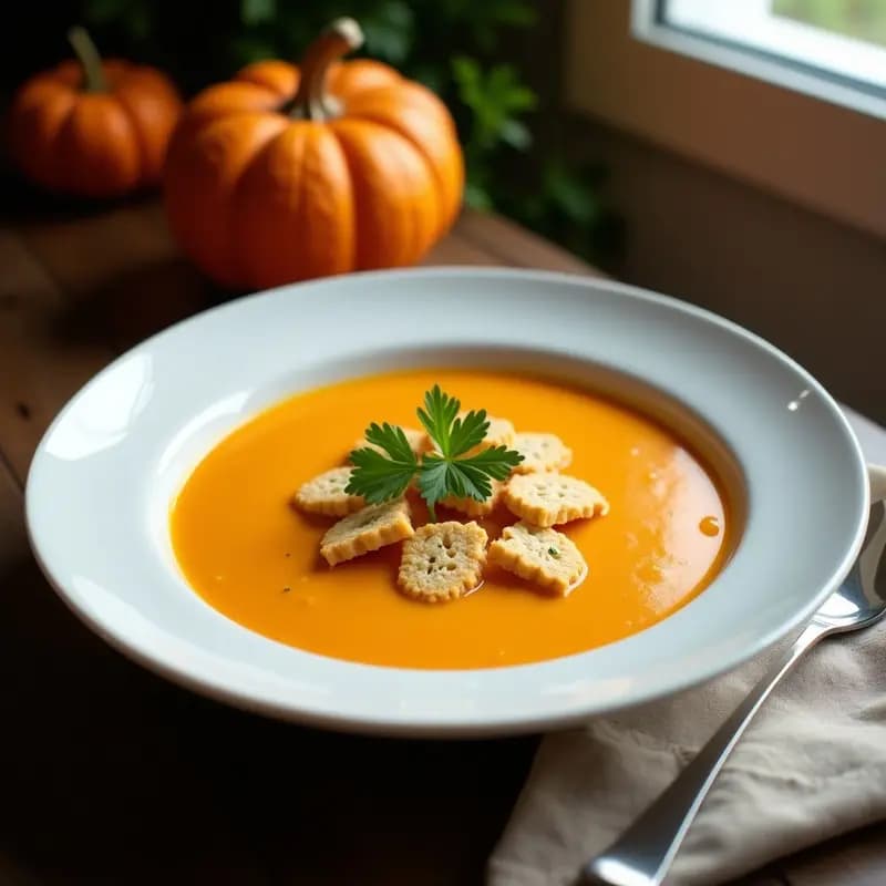 Crema de Calabaza con Galletas María: Receta Express sin Cocina en 10 Minutos