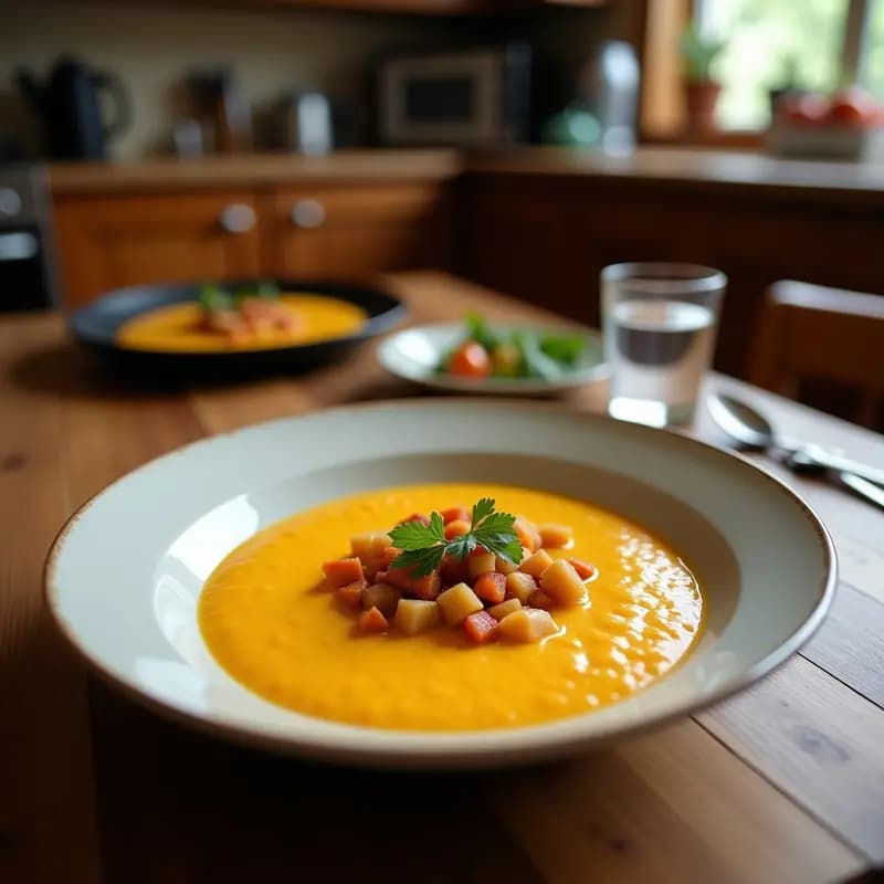 Crema de Calabaza al Estilo Jaengban Gui: Receta Coreana Reconfortante en 25 Minutos