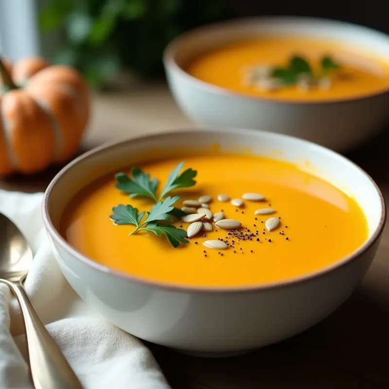 Crema de Calabaza Morocho y Tofu Sedoso: Receta Vegana de Alto Valor Proteico en 25 Minutos