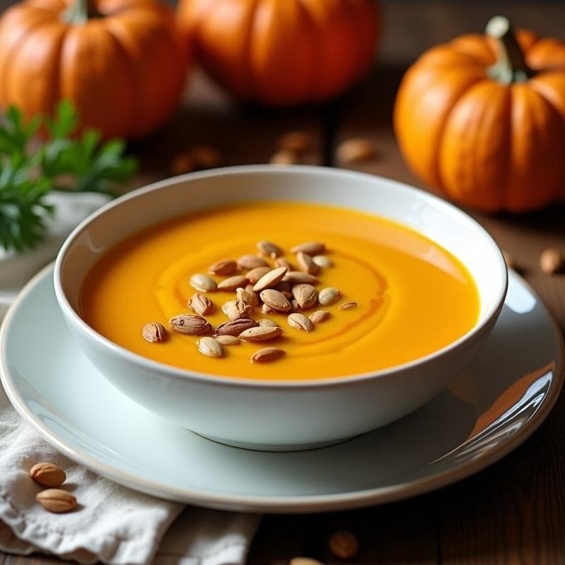Crema de Calabaza y Tofu Ahumado: Receta Ultracremosa en Ollas Superpuestas con Toque Humado