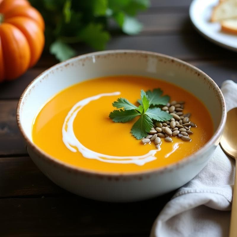 Crema de Calabaza y Tofu Ahumado: Receta Vegana en Olla Rápida con Proteína Completa