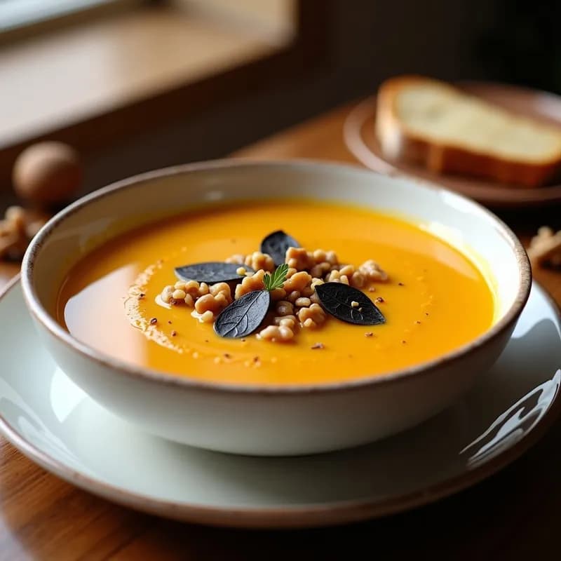 Crema de Calabaza con Trufa Negra: Receta en Airfryer Sin Lactosa y Ultracremosa