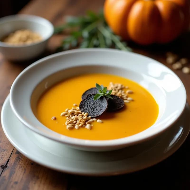 Crema de Calabaza con Trufa Negra: Receta en Thermomix Cremosa y Elegante